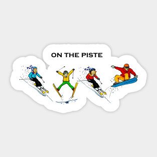 On the piste Sticker